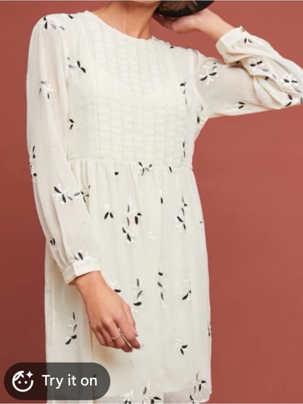 Anthropologie Featherbone Feuille Dress